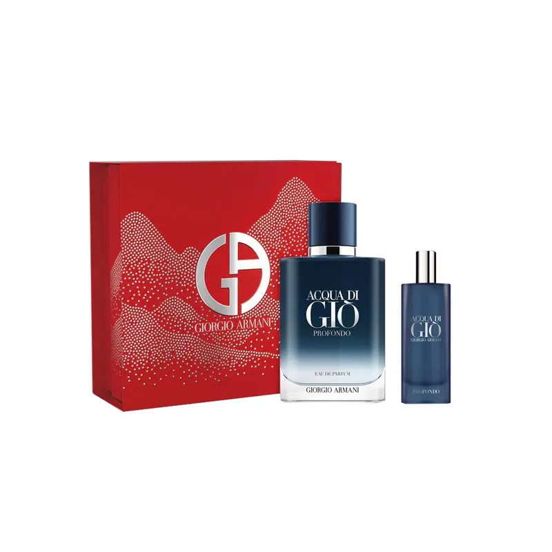 Acqua di Giò Profondo Eau de Parfum Cofanetto Regalo con Travel Size