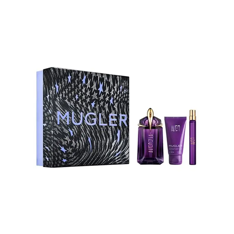 Alien Eau de parfum Ricaricabile Cofanetto regalo con Latte corpo e Travel size
