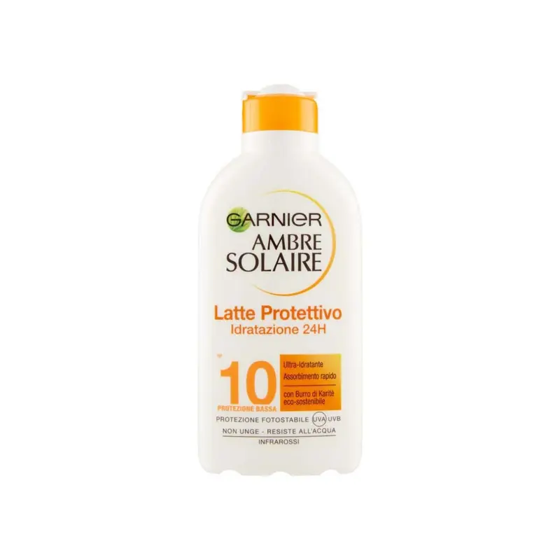 Ambre Solaire Latte Protettivo Idratazione 24h SPF10