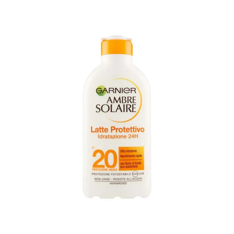 Ambre Solaire Latte Protettivo Idratazione 24h SPF20