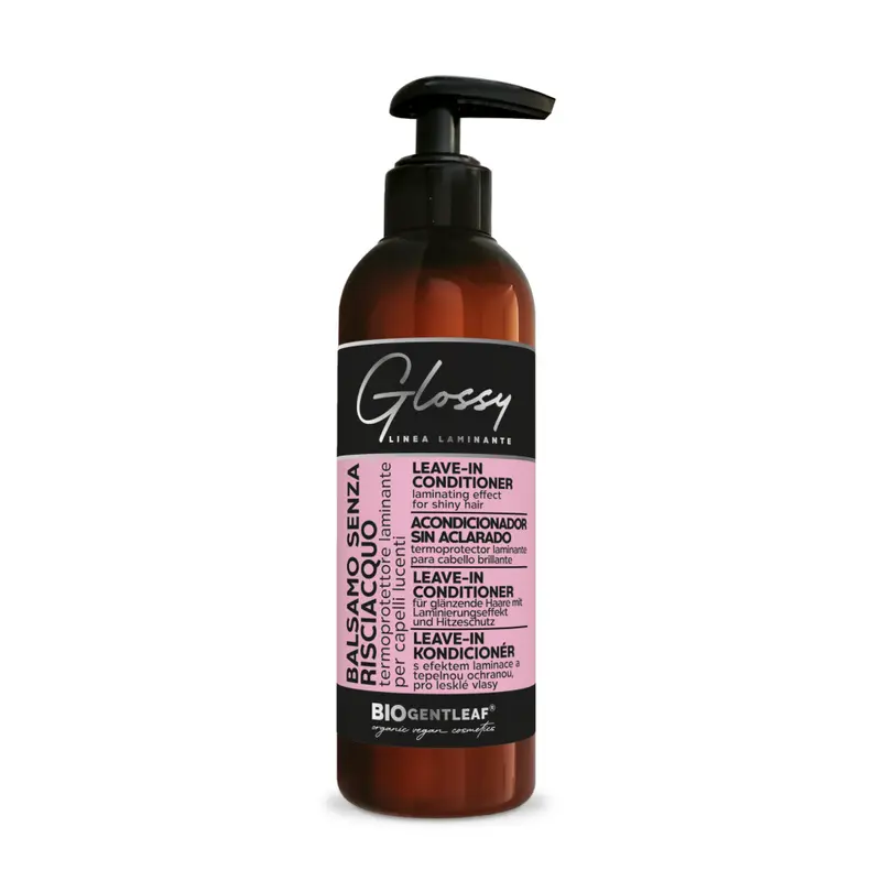 Balsamo senza risciacquo Glossy – termoprotettore laminante con cheratina