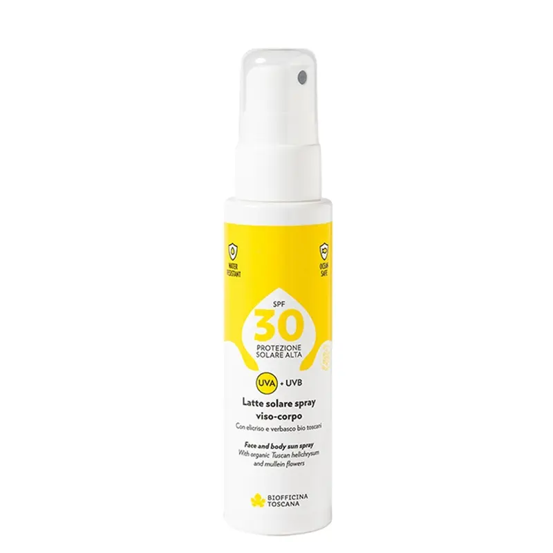 Biofficina Toscana Latte Solare Spray Viso-Corpo Spf30
