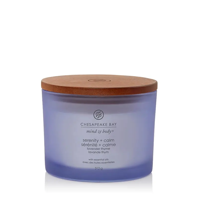 Chesapeake Bay Candle Serenity & Calm (Lavender Thyme) 3 stoppini Calm (Lavender Thyme)