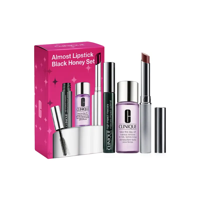 Clinique Almost Lipstick Black Honey Set Regalo
