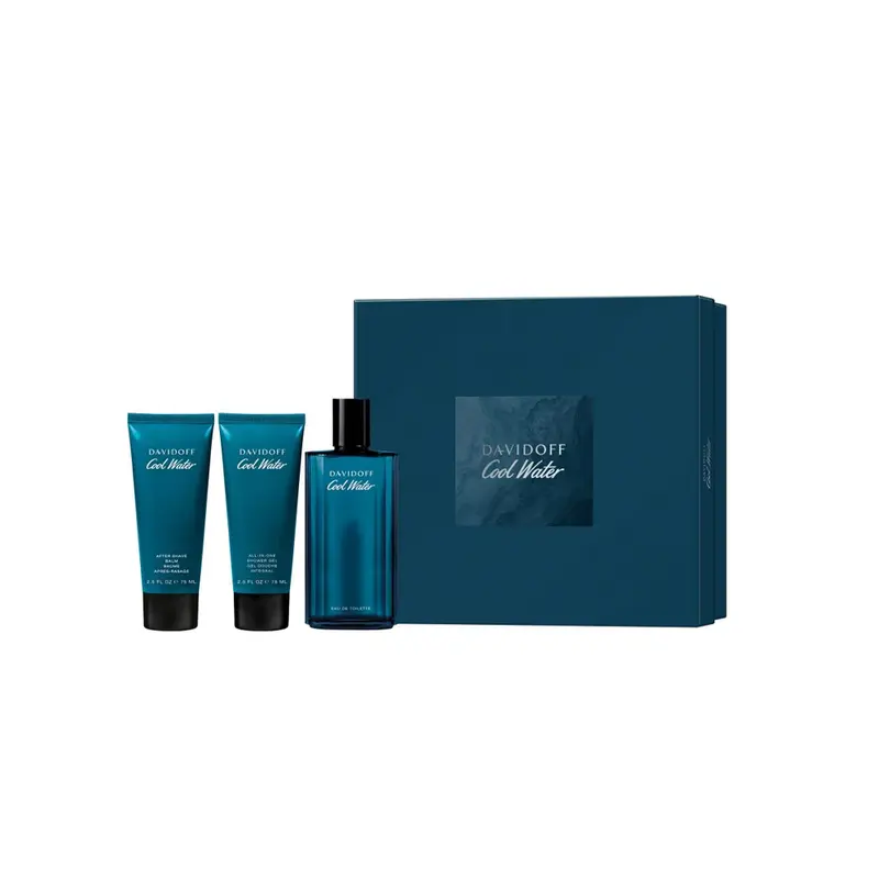 Cool Water Eau de toilette Cofanetto regalo con Docciaschiuma e Dopobarba
