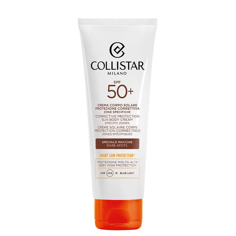 Crema Corpo Solare Protezione Correttiva Anti Macchie Zone Specifiche SPF 50+