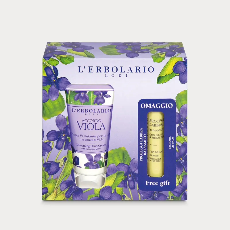 Crema Mani Accordo Viola e Proteggilabbra in omaggio