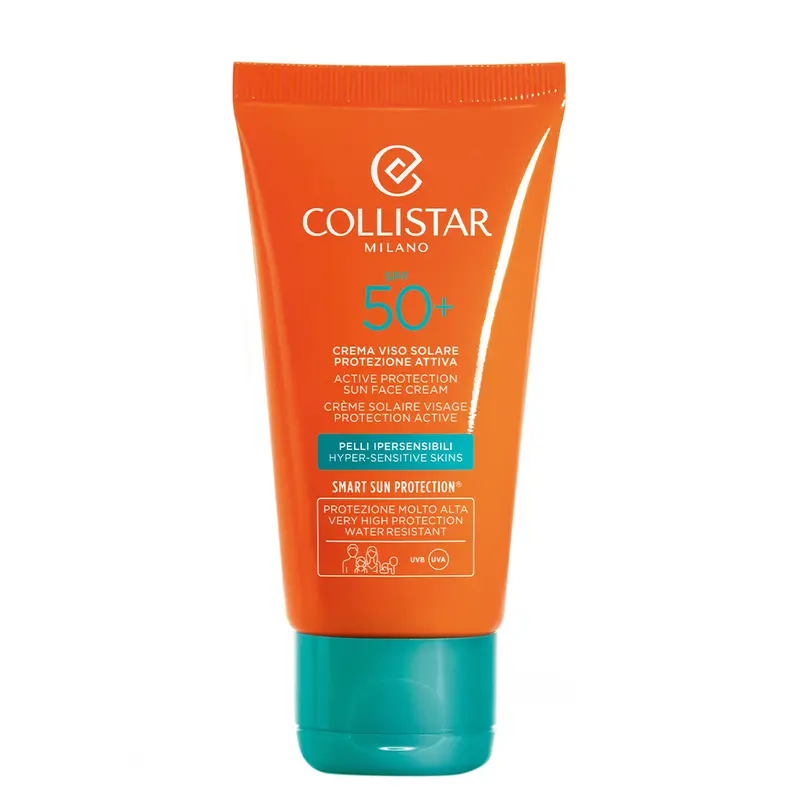 Crema Solare Viso Protezione Attiva Pelli Sensibili SPF 50+