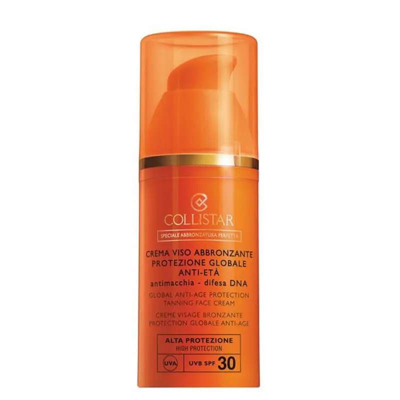 Crema Viso Abbronzante Protezione Globale Anti-età SPF 30