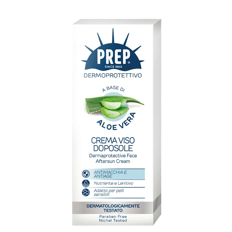 Crema Viso Doposole Dermoprotettiva Con Aloe