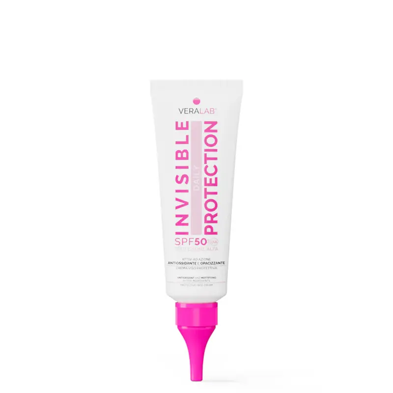 Crema viso SPF50 con attivi opacizzanti