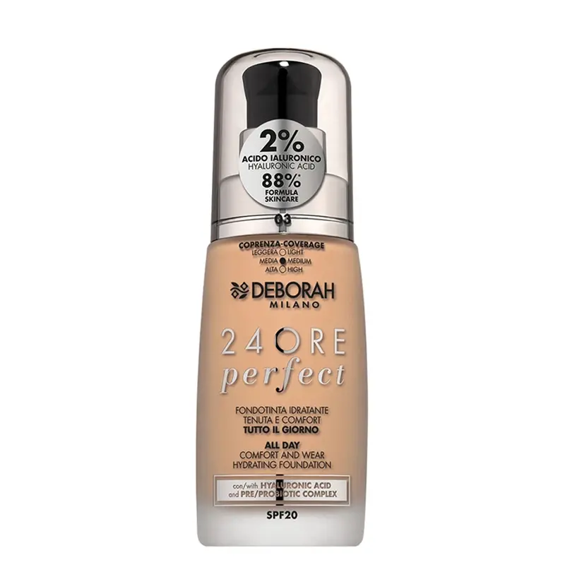 Deborah 24Ore Perfect Fondotinta SPF20 03 Caramel Beige