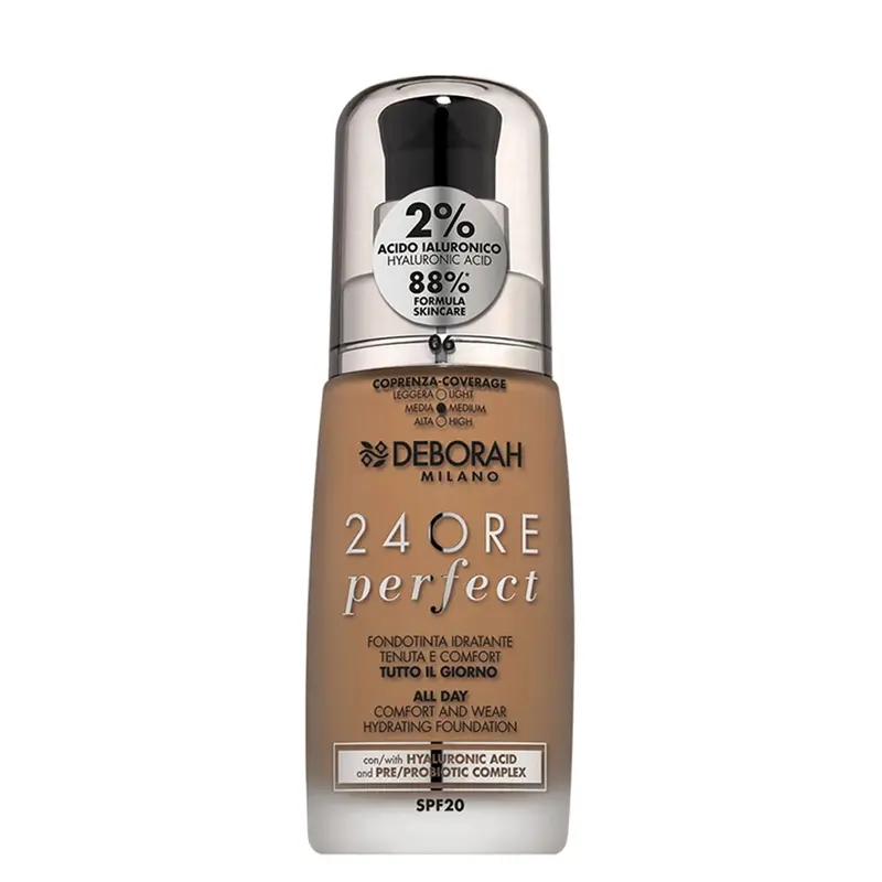 Deborah 24Ore Perfect Fondotinta SPF20 06 Caramel