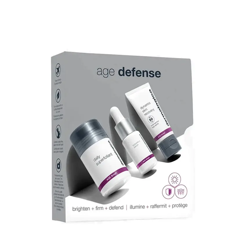 Dermalogica Age Defense Kit Daily Superfoliant + Biolumin-C Serum + Dynamic Skin Recovery SPF50 Set V1