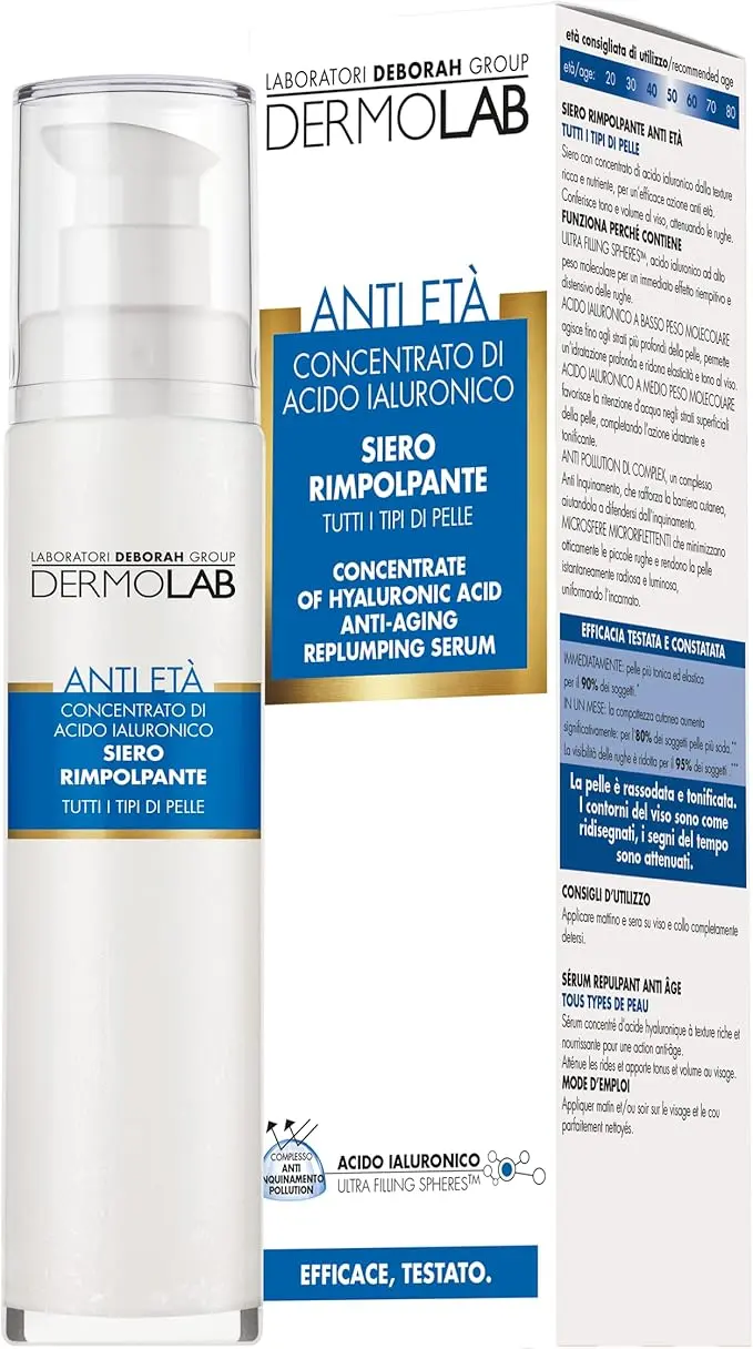 Dermolab - Siero Viso Acido Ialuronico Rimpolpante Antietà 50 ml