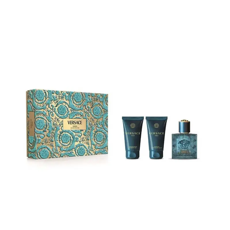 Eros Eau de Parfum con Balsamo Dopobarba Cofanetto Regalo