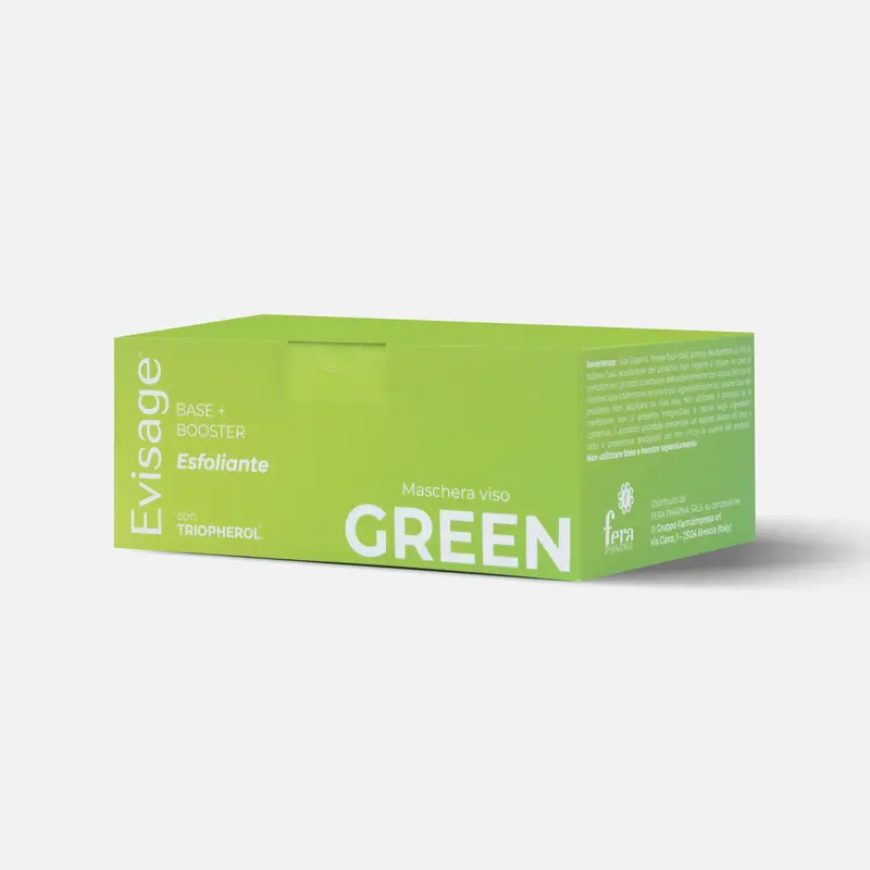 Evisage Maschera Viso Green – Esfoliante