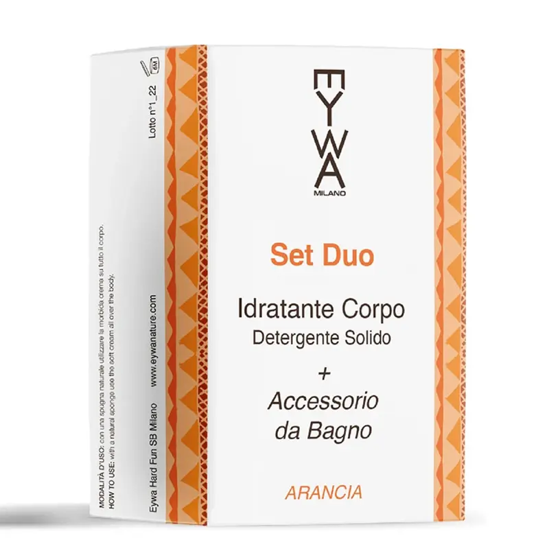 Eywa Detergente Solido Set Duo Idratante Corpo Arancia 100 gr
