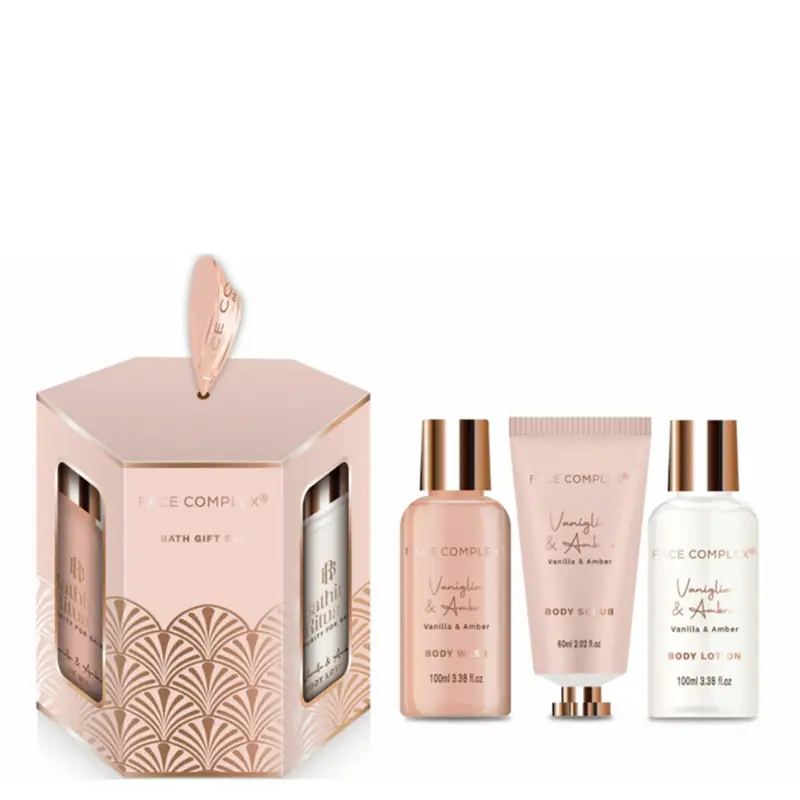 FACE COMPLEX Shower Gel 100 ml + Body Lotion 100 ml + Body Scrub 60 ml Set 3 pz