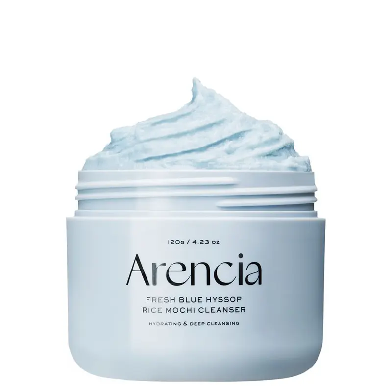Fresh Blue Hyssop Rice Mochi Cleanser Detergente viso purificante e chiarificante per pori puliti e pelle equilibrata