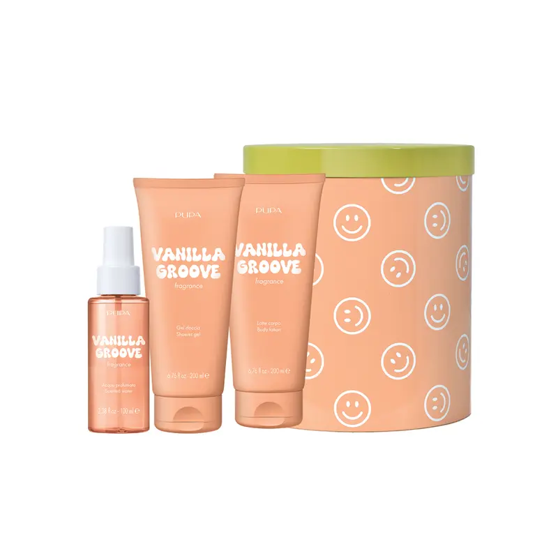 Happy Box Vanilla Groove Kit con Acqua Profumata Cofanetto Regalo