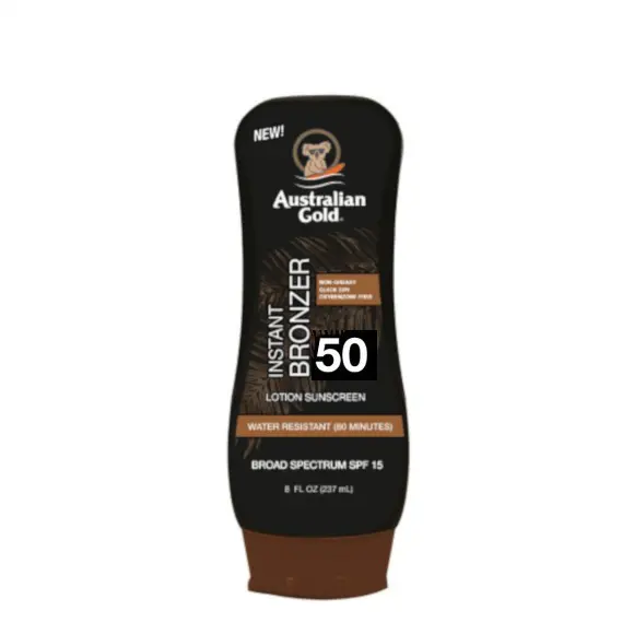 Instant Bronzer Lotion Sunscreen Protezione Solare Spf 50