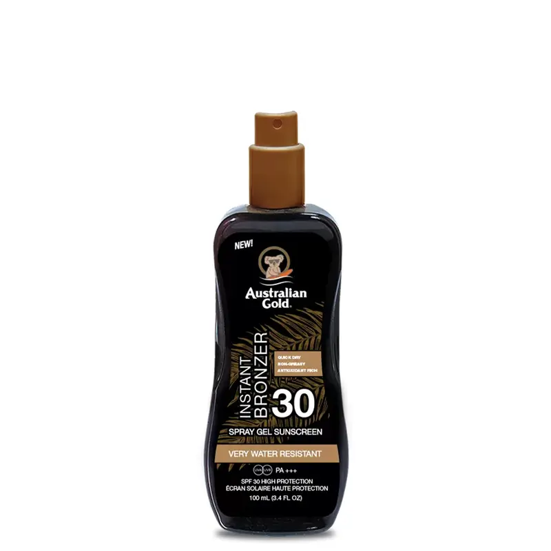 Instant Bronzer Spray Gel Sunscreen Protezione Solare Spray SPF 30