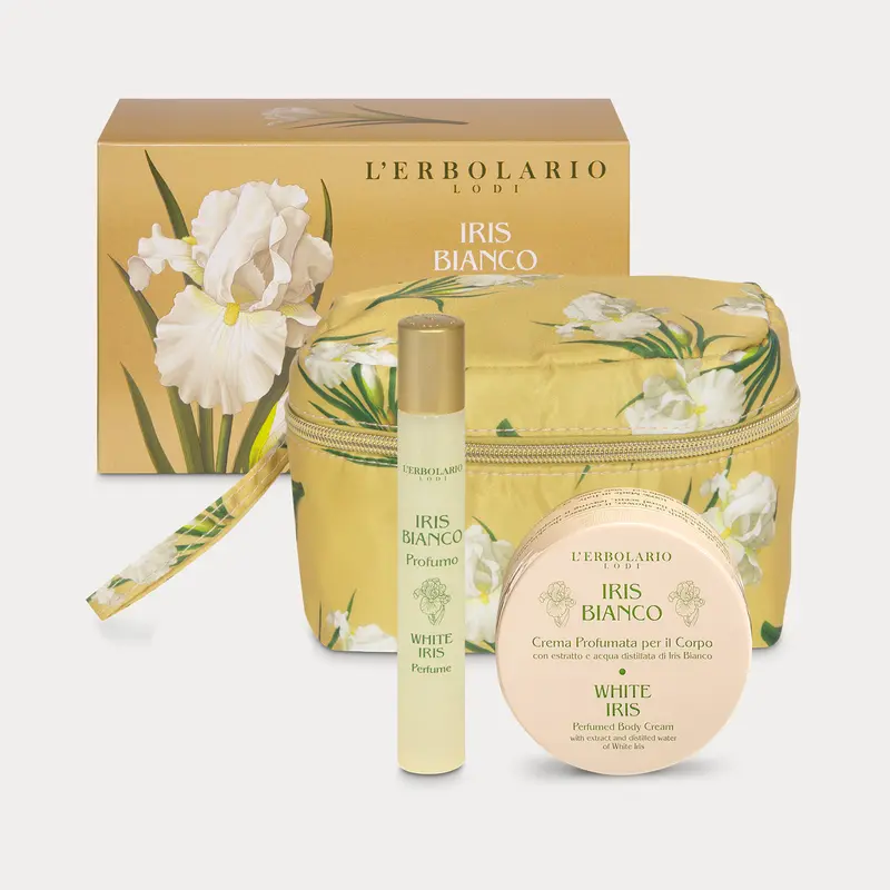Iris Bianco Mini Beauty-Case Petalo