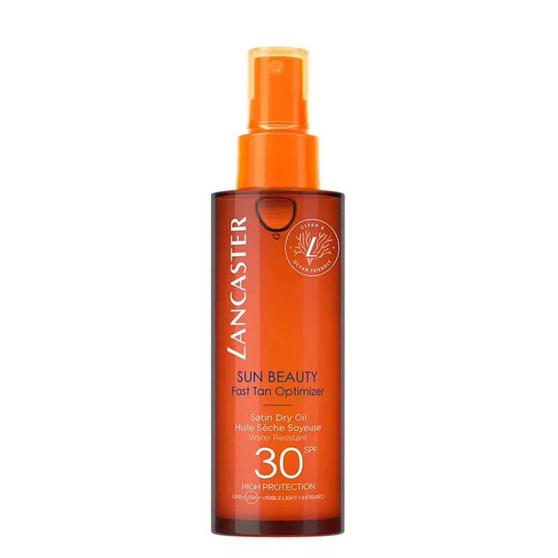 Lancaster Sun Beauty Fast Tan Optimizer Satin Dry Oil Spf30