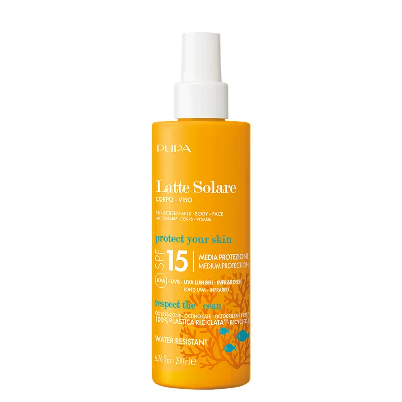Latte Solare Corpo e Viso SPF 15