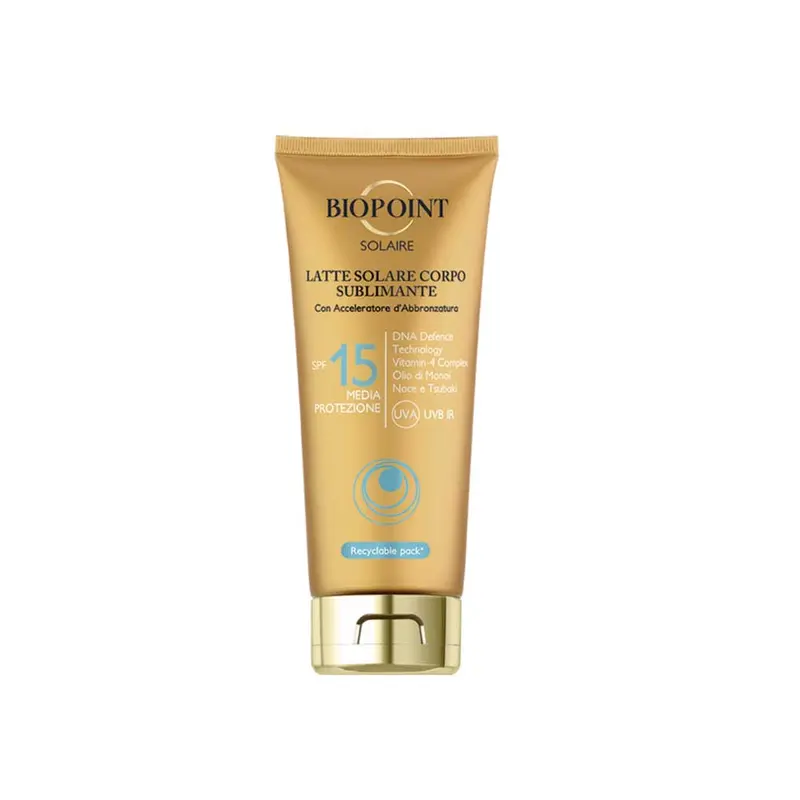 Latte solare corpo sublimante SPF15