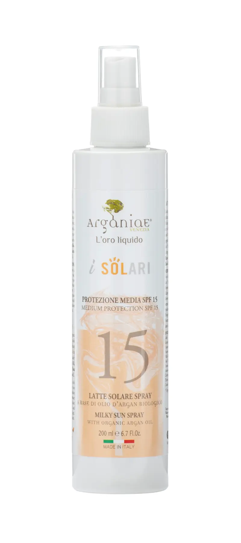 Latte Solare Spray SPF15 - Protezione Media