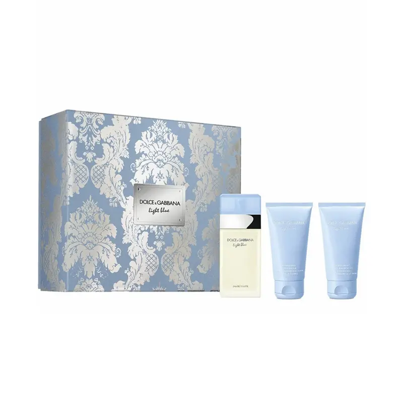 Light Blue Cofanetto regalo con Crema corpo e Docciaschiuma