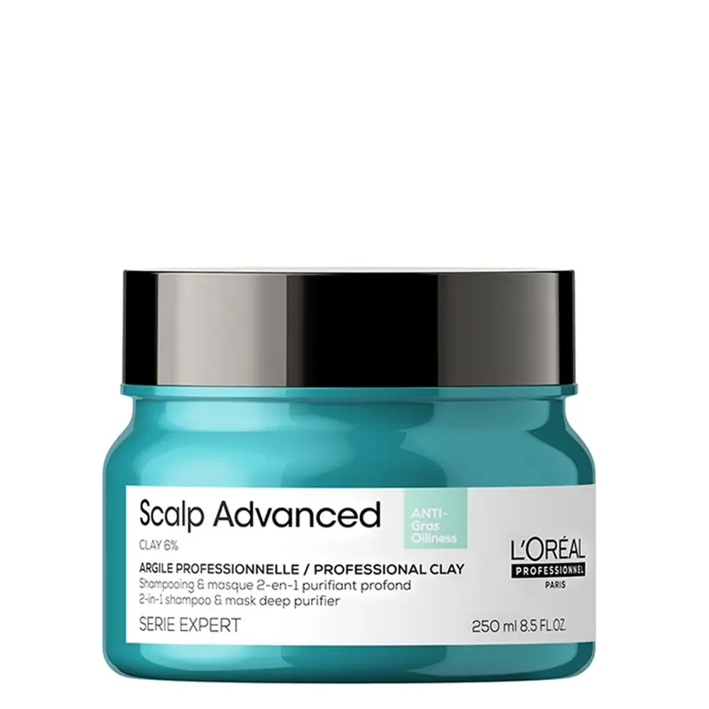 L'oreal Professionnel Scalp Advanced 2-in-1 Deep Purifier Clay Anti-Oiliness 250 ml