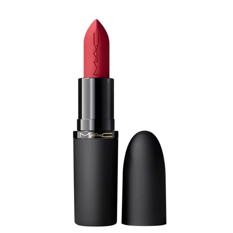 MAC Powder Kiss Hazy Matte Lipstick Ruby New