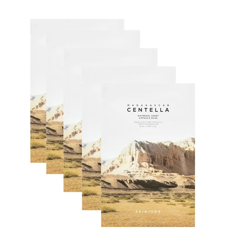 Madagascar Centella Watergel Sheet Ampoule Mask Maschera Viso Idratante e Lenitiva in Hydrogel