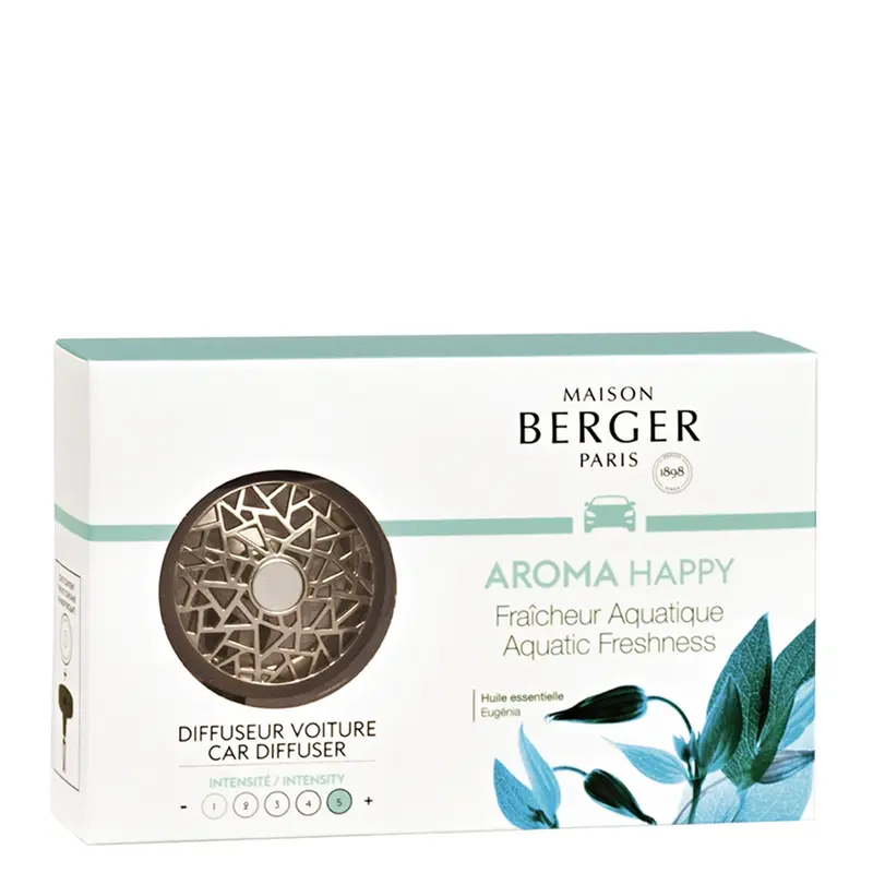 Maison Berger Paris Diffuseur Voiture Aroma Happy Set V1