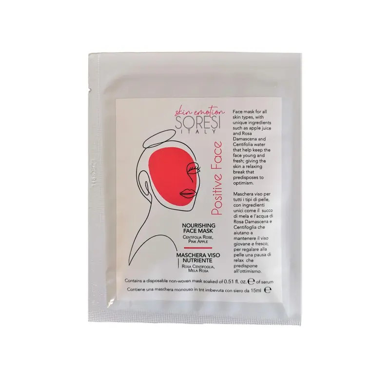 MASCHERA VISO NUTRIENTE MONOUSO Dona nutrimento e compatezza al viso, in soli 20 minuti!