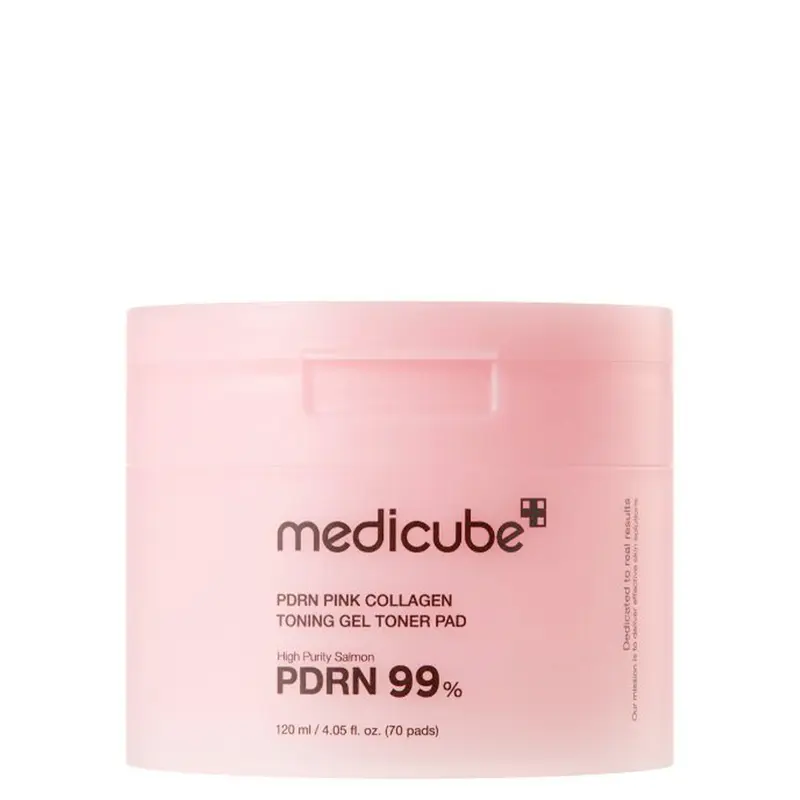 MEDICUBE Pdrn Pink Collagen Toning Gel Toner Pad 70 pads