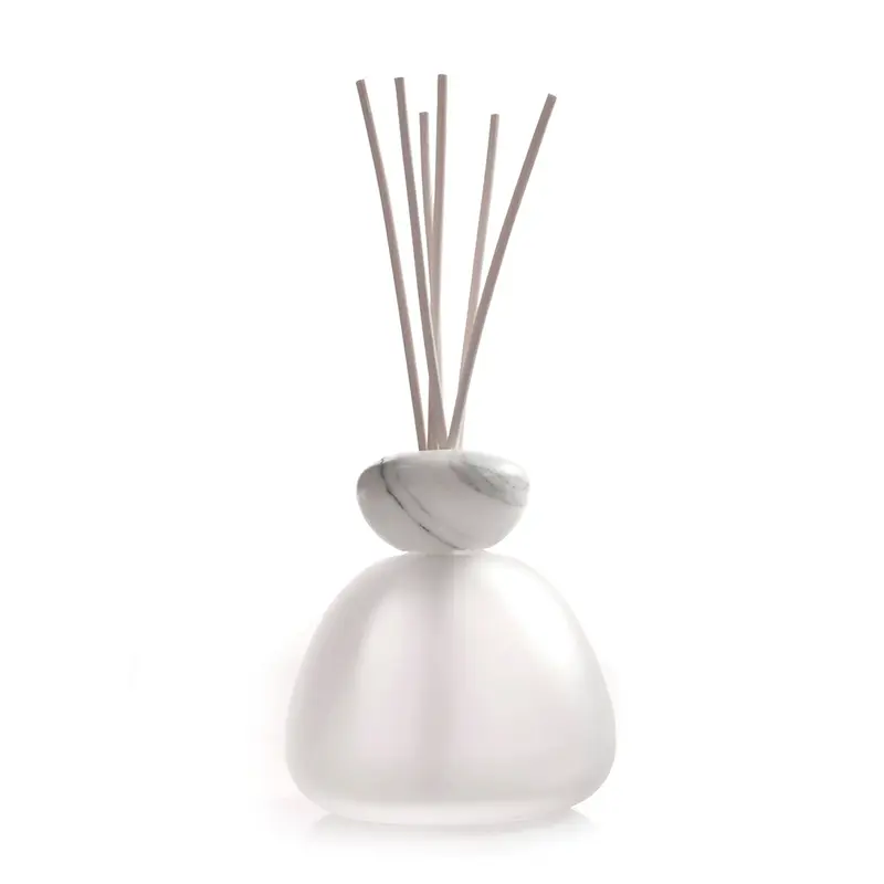 Millefiori Diffusore in Vetro Marble Glass Satinato Bianco Bianco