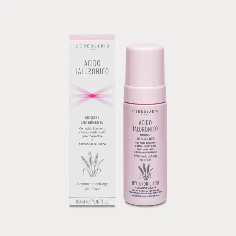 Mousse Detergente Acido Ialuronico