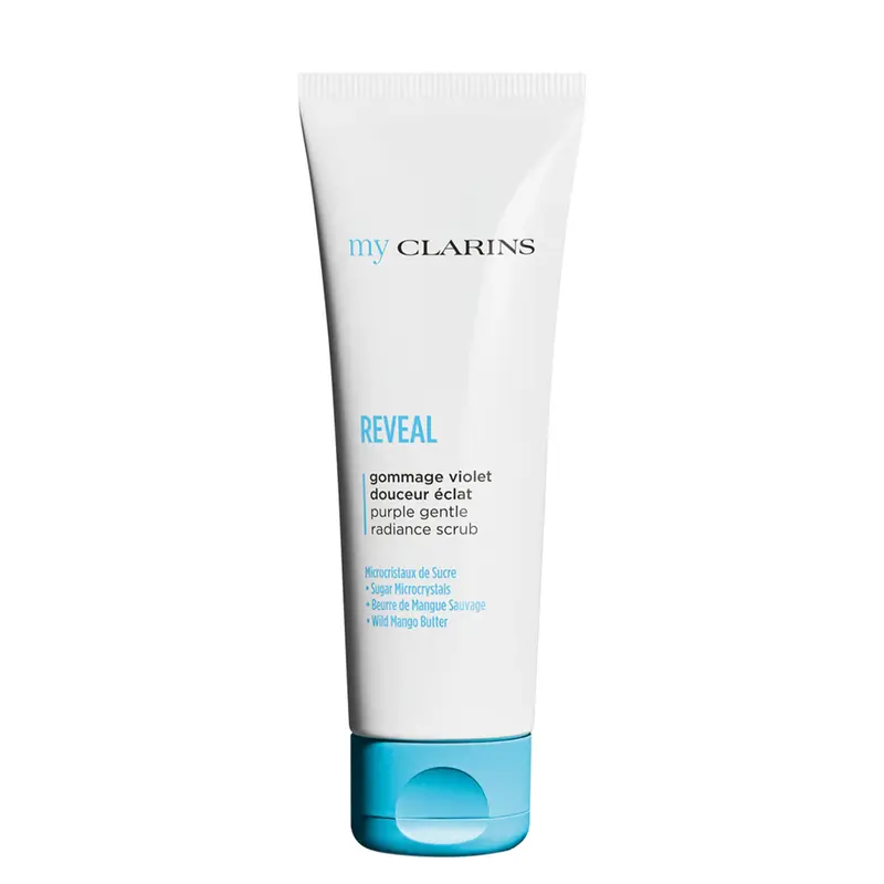 My Clarins Reveal Gommage Violet Doucer Eclat Scrub Detergente Illuminante