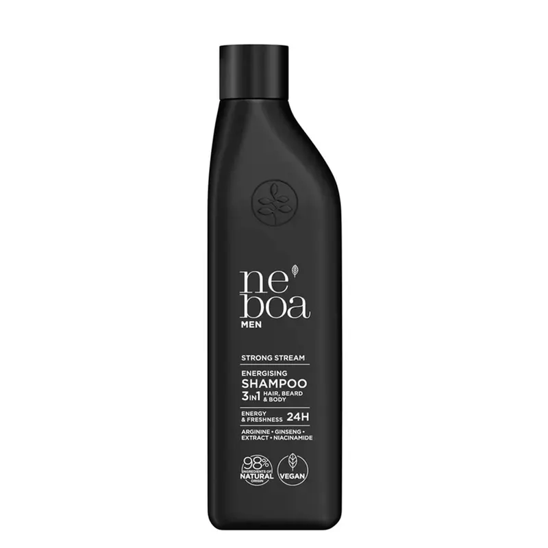 NEBOA Men Strong Stream Shampoo + Shower Gel 3 In 1 Men 300 ml