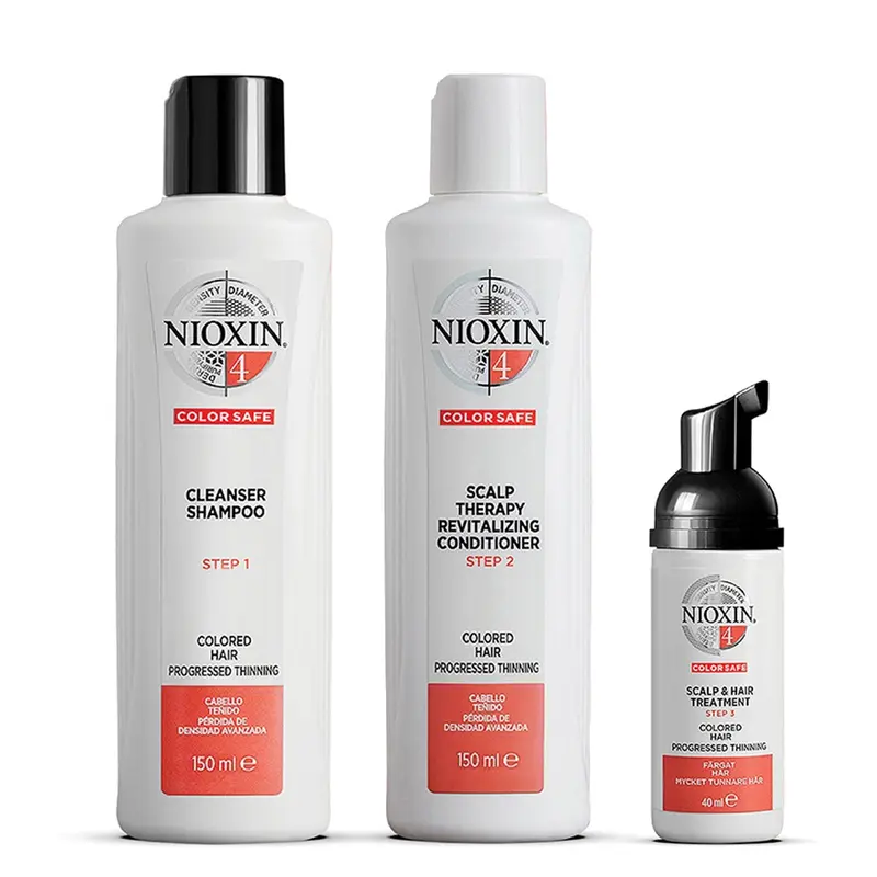 Nioxin Kit Trifasico Sistema 4 Per Colorati Naturali Assottigliati Set V1