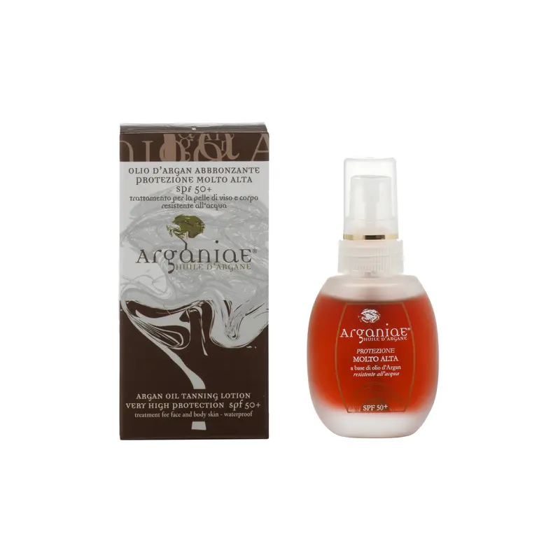 Olio di Argan Abbronzante SPF 50+ Protezione Molto Alta
