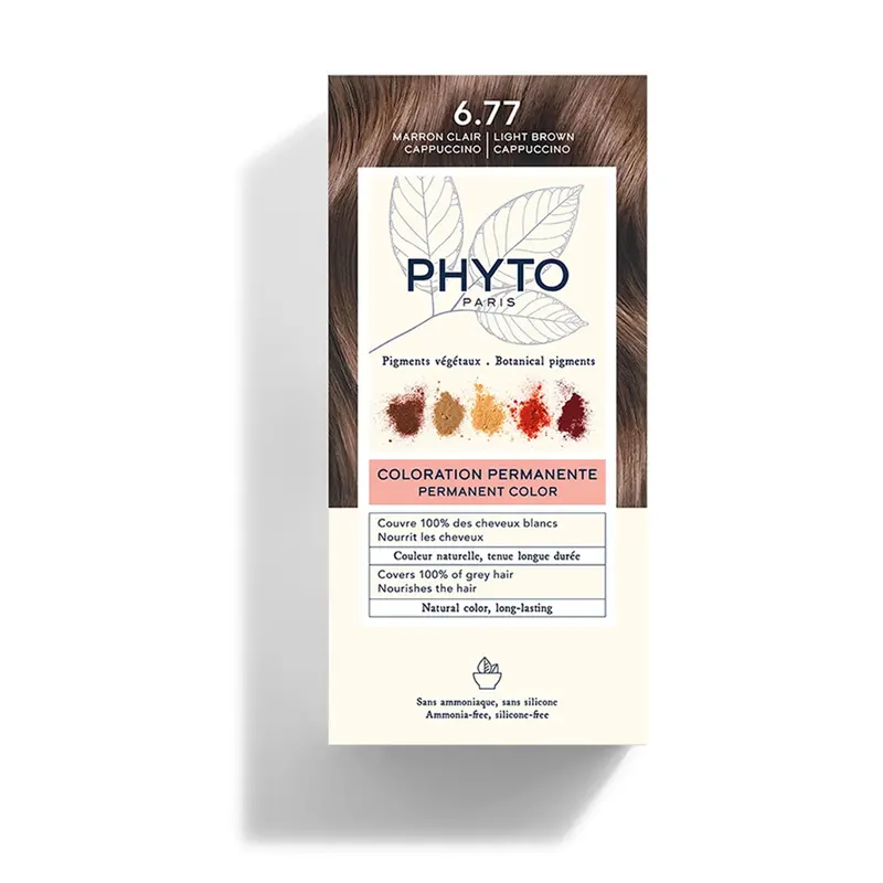 Phyto Colorazione Permanente 6.77 Marron Clair Cappuccino 6.77 Marron Clair Cappuccino
