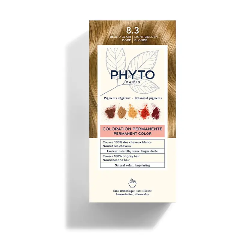 Phyto Colorazione Permanente 8.3 Blond Clair Doré 8.3 Blond Clair Doré