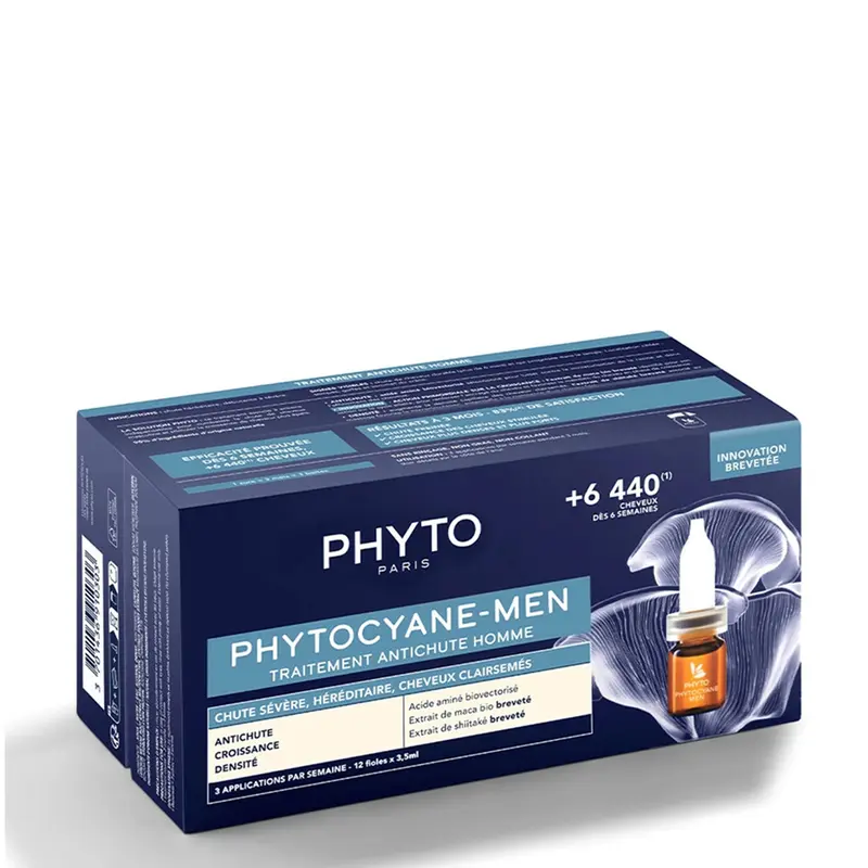 Phyto Phytocyane Trattamento Anti Caduta Uomo Caduta Severa 12x3.5 ml