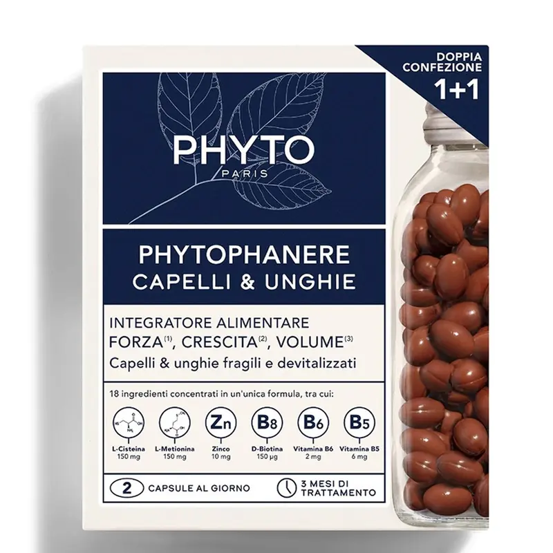 Phyto Phytophanere Integratore Capelli e Unghie 2x 60 pz