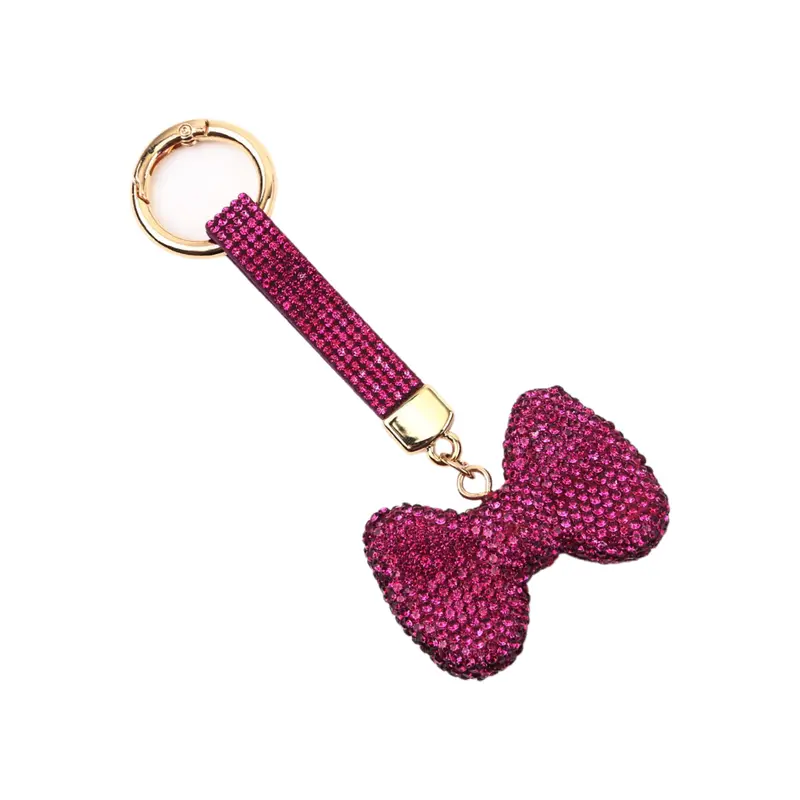 Portachiavi Fiocco Strass Wynie – Charm Brillante per Chiavi e Borsa